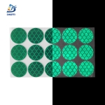 Reflective Stickers - Green High Intensity Prismatic Reflective Dots Circle Sticker